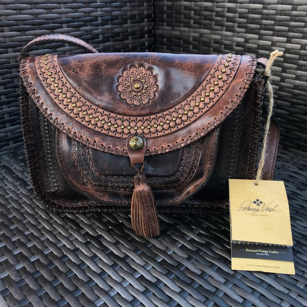 🆕❗️Patricia Nash NWT Leather Crossbody Bag - Picture 2 of 10